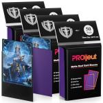 200 Matte Dual Trading Card Sleeves - Metallic Purple