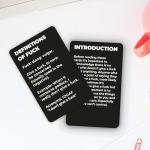 How to Give Zero F**cks Card Pack