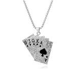 Ace of Hearts Playing Card Earrings & Necklace Set