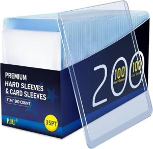 200 Premium Hard Plastic Card Sleeves Set