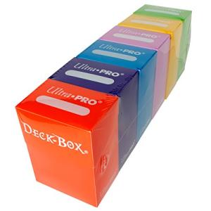 Set of 6 Ultra-Pro Deck Boxes in Vibrant Colors