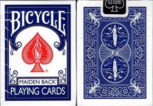 Marked Maiden Back Blue Bicycle Playing Cards