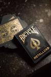 Bicycle Black and Gold Metalluxe Playing Cards