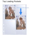 40 Pack 320 Pockets 6 Ring A5 Binder Sleeves,2.5x3.5”Photocard Sleeves,Double-Sided 4 Pocket Kpop Photocard Page Protector,Ultra-Clear Trading Card Sleeve Sheets for Game Cards,Photocard