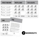 NewMe Fitness Dumbbell Workout Cards, Instructional Fitness Deck for Women & Men, Beginner Fitness Guide to Training Exercises at Home or Gym (Dumbbell, Vol 1)