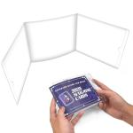 2025 Mahjong Card Sleeve Holder, Fit Large Print Size(6 1/8”x4 3/4”), Durable Protective Cover Holder, Clear Plastic Sleeves for American Mahjong Card, Mahjong Card Protector Set (Transparent -1Pack)