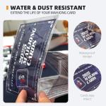 2025 Mahjong Card Sleeve Holder, Fit Large Print Size(6 1/8”x4 3/4”), Durable Protective Cover Holder, Clear Plastic Sleeves for American Mahjong Card, Mahjong Card Protector Set (Transparent -1Pack)