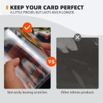 2025 Mahjong Card Sleeve Holder, Fit Large Print Size(6 1/8”x4 3/4”), Durable Protective Cover Holder, Clear Plastic Sleeves for American Mahjong Card, Mahjong Card Protector Set (Transparent -1Pack)