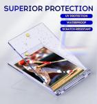 Basthalan 50ct Magnetic Card Holder, 35pt Single Touch, U-V Protectors Hard Plastic for Trading Cards, Magnet Case, Sports, Game, Football, Baseball
