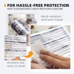 2025 Mahjong Card Sleeve Holder, Fit Large Print Size(6 1/8”x4 3/4”), Durable Protective Cover Holder, Clear Plastic Sleeves for American Mahjong Card, Mahjong Card Protector Set (Transparent -1Pack)