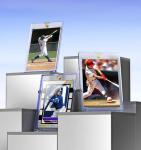 Basthalan 50ct Magnetic Card Holder, 35pt Single Touch, U-V Protectors Hard Plastic for Trading Cards, Magnet Case, Sports, Game, Football, Baseball