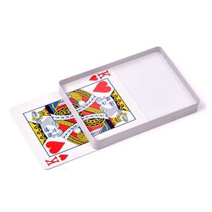 SUMAG Deck Glass Card Omni Ice Bound (Poker Size) Magic Tricks, Props, Close-up Accessories, Gimmick Signed Card to Top of Deck