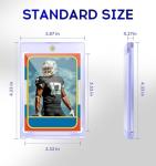 Basthalan 50ct Magnetic Card Holder, 35pt Single Touch, U-V Protectors Hard Plastic for Trading Cards, Magnet Case, Sports, Game, Football, Baseball