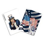 Military Gift Shop Blue American Flag Playing Cards - Patriotic Graphics - Premium Quality - Veteran Gifts for Men or Women | Flag Playing Cards Blue