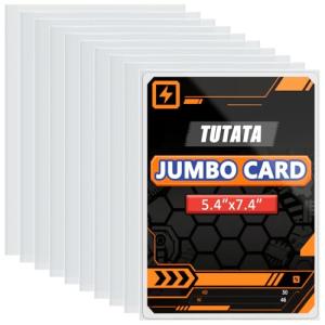 Jumbo Card Protector Sleeves - 50 Pack