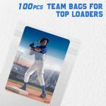 100 Team Bags for Trading Cards - 3x4 Inch