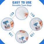 100 Team Bags for Trading Cards - 3x4 Inch