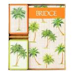 Caspari Palms Bridge Card Gift Set with Score Pads