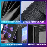 UAONO Black Card Deck Box for 100+ Cards