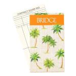 Caspari Palms Bridge Card Gift Set with Score Pads
