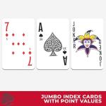 Deluxe Jumbo Canasta Game Set with Tray