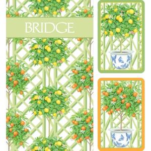 Citrus Topiaries Bridge Gift Set with Score Pads