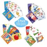 4 Classic Kids Card Games in 1 Pack
