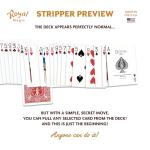 Stripper Deck Kit with Bicycle Playing Cards – Learn 125 Plus Magic Tricks Using Deck of Cards, Magic Cards & Professional Trick Routines for Beginners, Kids & Adults (Red)