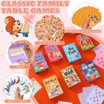 Zubebe 14 Pack Kids Card Games Gifts Bulk Classic Playing Card Game Set for Kids Includes Go Fish, Old Maid, Crazy Eights, Memory Match, Slap Jack, Playing Toy for Party Favors (Vivid)