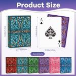 6-Pack Poker Size Playing Cards in Unique Colors