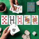 6-Pack Poker Size Playing Cards in Unique Colors