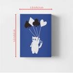 YOCEAN 2 Decks Cat Playing Cards, 54 Different Pattern, Cat Card Games, Cat Poker Cards, Cat Deck of Cards, 3.5 × 4.5inches (Blue)