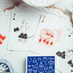 YOCEAN 2 Decks Cat Playing Cards, 54 Different Pattern, Cat Card Games, Cat Poker Cards, Cat Deck of Cards, 3.5 × 4.5inches (Blue)