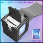 UAONO Black Card Deck Box for 100+ Cards