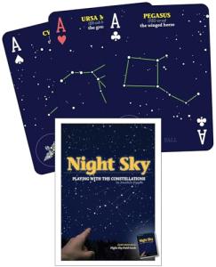Night Sky Playing Cards with Constellations Design
