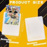 40 Clear Trading Card Sleeves for Sports Cards