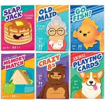 LotFancy Kids Card Game Set - 6 Decks
