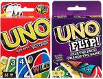 Mattel Uno Original & Flip Card Game Set