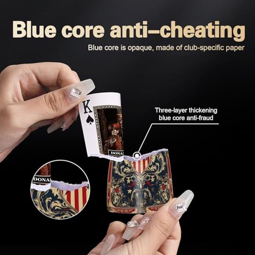 VZONE Waterproof Trump Poker Playing Cards Set