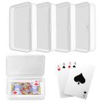 Clear Plastic Card Deck Box - 4 Pack