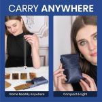 Blue Leather Playing Card Storage Case for Travel