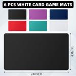Yexiya 6 Pcs Colorful TCG Playing Card Mats