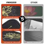 Magic The Gathering Playmat with Zones – Gold Lotus