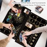 Magic The Gathering Playmat with Zones – Gold Lotus