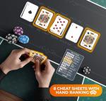 Newverest Portable Poker Table Top for Home Games