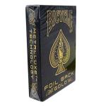 Bicycle Rider Back MetalLuxe Gold Foil Playing Cards