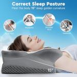 Almohada cervical de memory foam para soporte de cuello