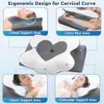 Almohada cervical de memory foam para soporte de cuello