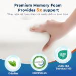 Almohada cervical de memory foam para soporte de cuello