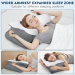 Almohada cervical de memory foam para soporte de cuello